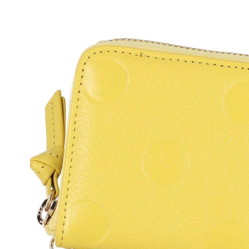 [Perke] Dot Embossed Palm Fit Strap Wallet
