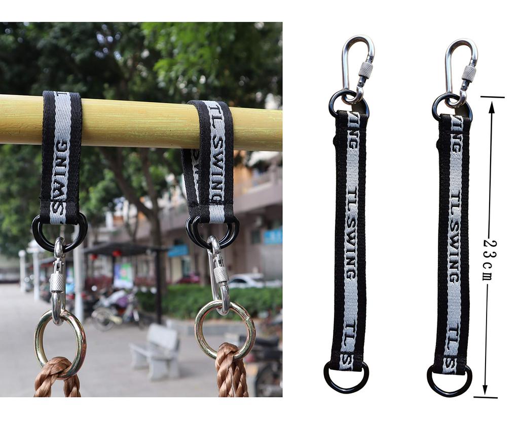 COMINGFIT 6-Step Wooden Rope Ladder for Athletic Activities, Kids' Toy, Sports Practice, Play Equipment (Large)