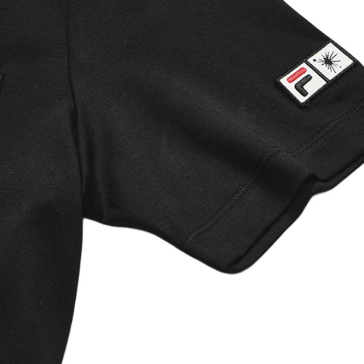 Fila X MIHARA YASUHIRO Minimalist Letter Logo Print Casual Short Sleeve T-Shirt Women Tops Black F11W223113F-BK