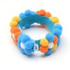 Adjustable Rainbow Flower Pet Collar with Fur Ball - Cute and Soft for Cats and Dogs