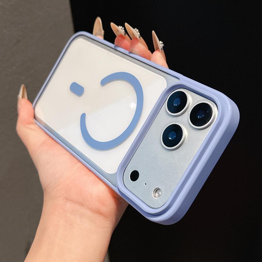 Fundas magnéticas transparentes para carga inalámbrica para iPhone 17 Pro Max 16 15 14 13 12 11 Samsung S25 S24 S23 A15 A55 A35 A36 Compatibles con Magsafe