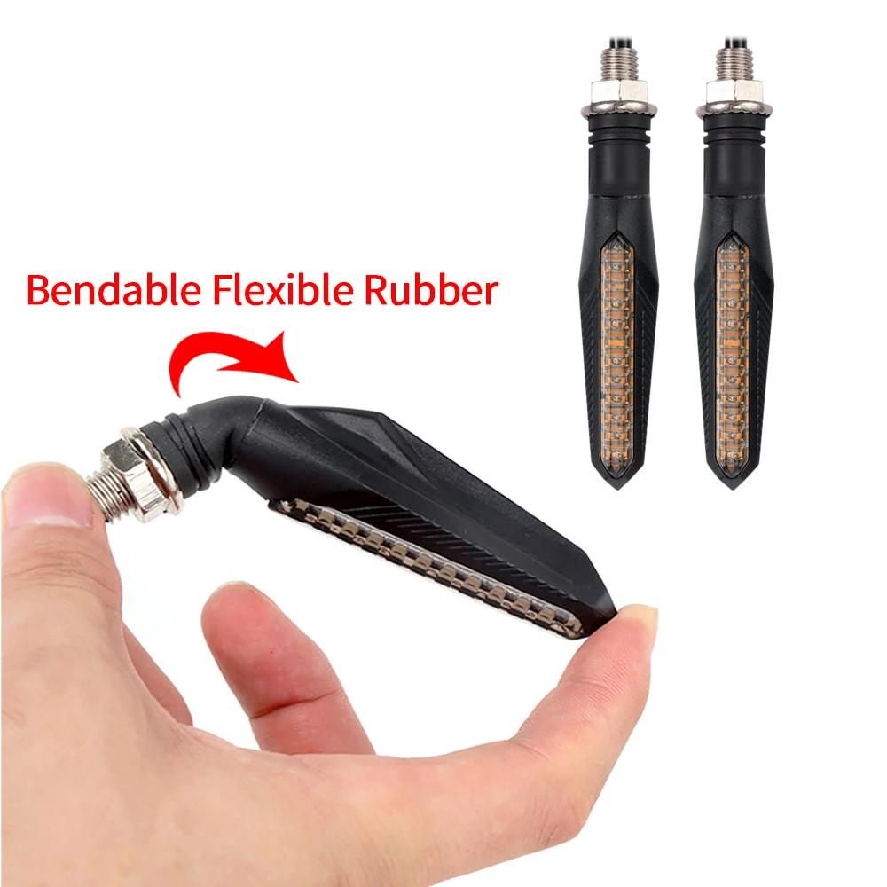 2PCS,24LED,High brightness,Motorcycle Indicators Flowing Turn Signal Lights,Motorbike Turning Indicators Daytime Running Lights Brake Lights