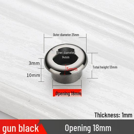 Round ABS Cable Grommet Cover for Desk, Plastic Routing Hole Covers In 18/25/30/40/45/55mm Sizes