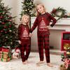 Druck Niedliches Familien-Set Pyjamas, Hauskleidung, Familien-Set Langarm-Oberteil Hosen-Set