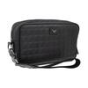 Emporio Armani Iconic Metal Eagle Logo Pattern Calfskin Leather Clutch Small Men clutch Black EM001738-AF14774-UC001