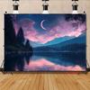 2D Magical Night Landscape Backdrop for Fantasy, Nature or Aesthetic Photoshoot