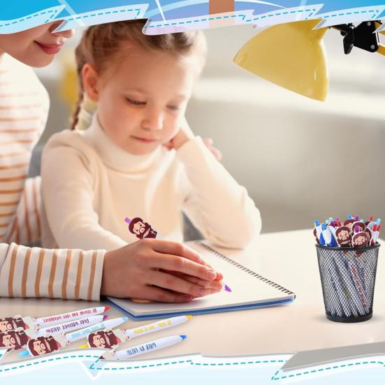 5/10Pcs Easter-themed Ballpoint Pens Bible Verse Jesus Ball Pen with Inspiring Quotes Easter Egg Basket Christian Faith Party Favors