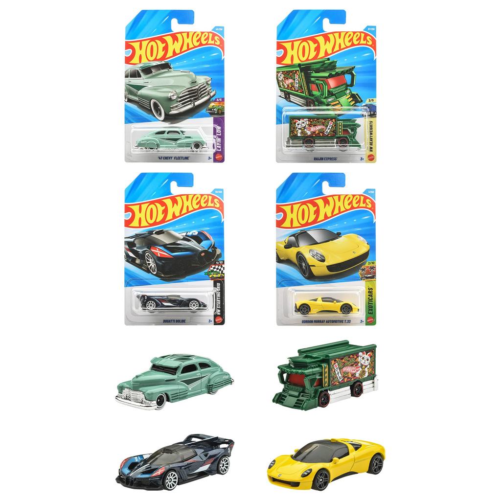 Hot Wheels Carros Básicos Sortimento B Brinquedo de Veículo Mini Carros para Idades, Caixa com 36 Carros, 3+, Multiuso, C4982-98RB