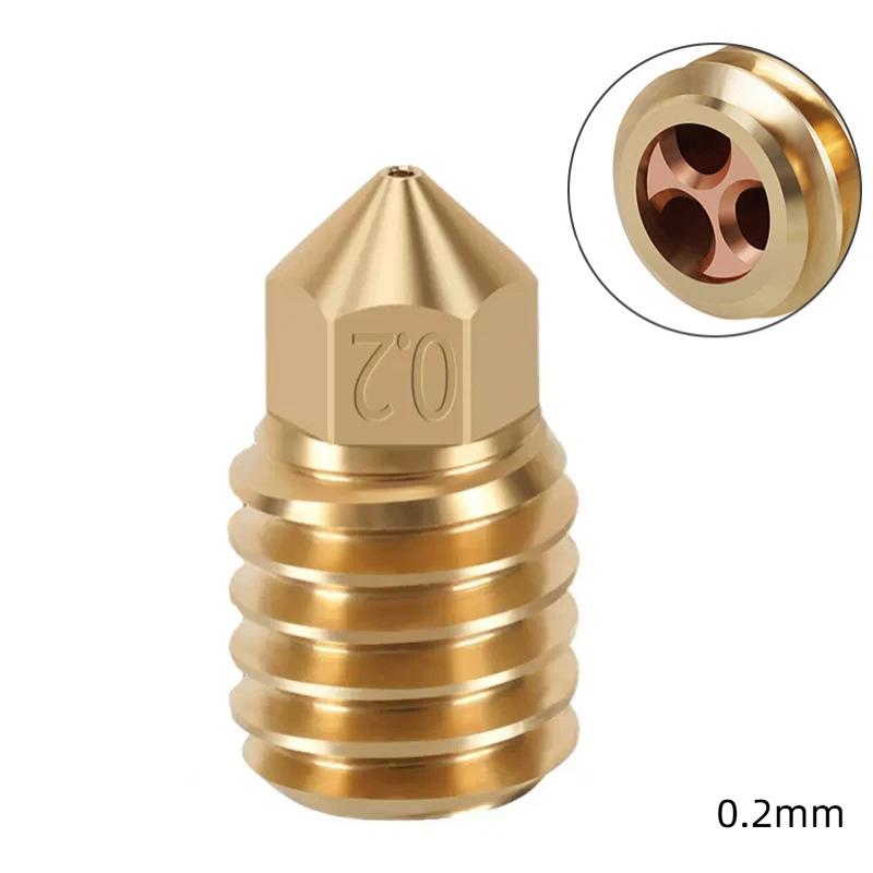 1Pcs P1P X1 High Flow Nozzle for Bambu Lab Brass Hardened Steel CHT Print Head 3D Printer Replacement Part