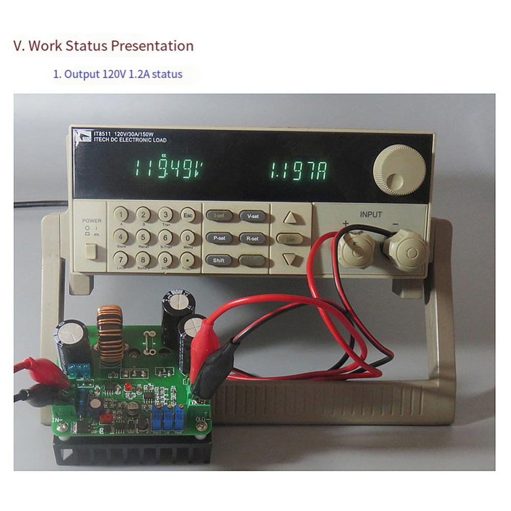 Adjustable 900W DC DC Boost Converter Step Up Voltage from 8V to 12V130V with Cooling Features for Optimal Performance