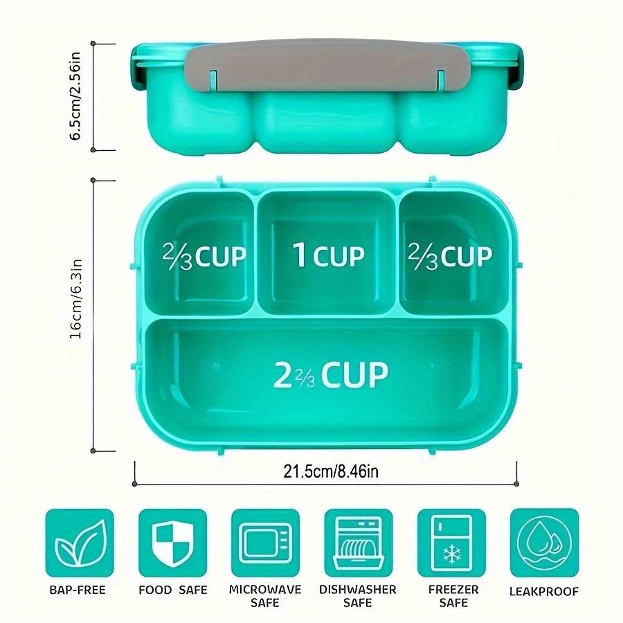 1PC Four Grid Format Lunch Box 1300ML Lunch Box For Students Sealed Leak Proof And Easy To Clean Student Bento Box