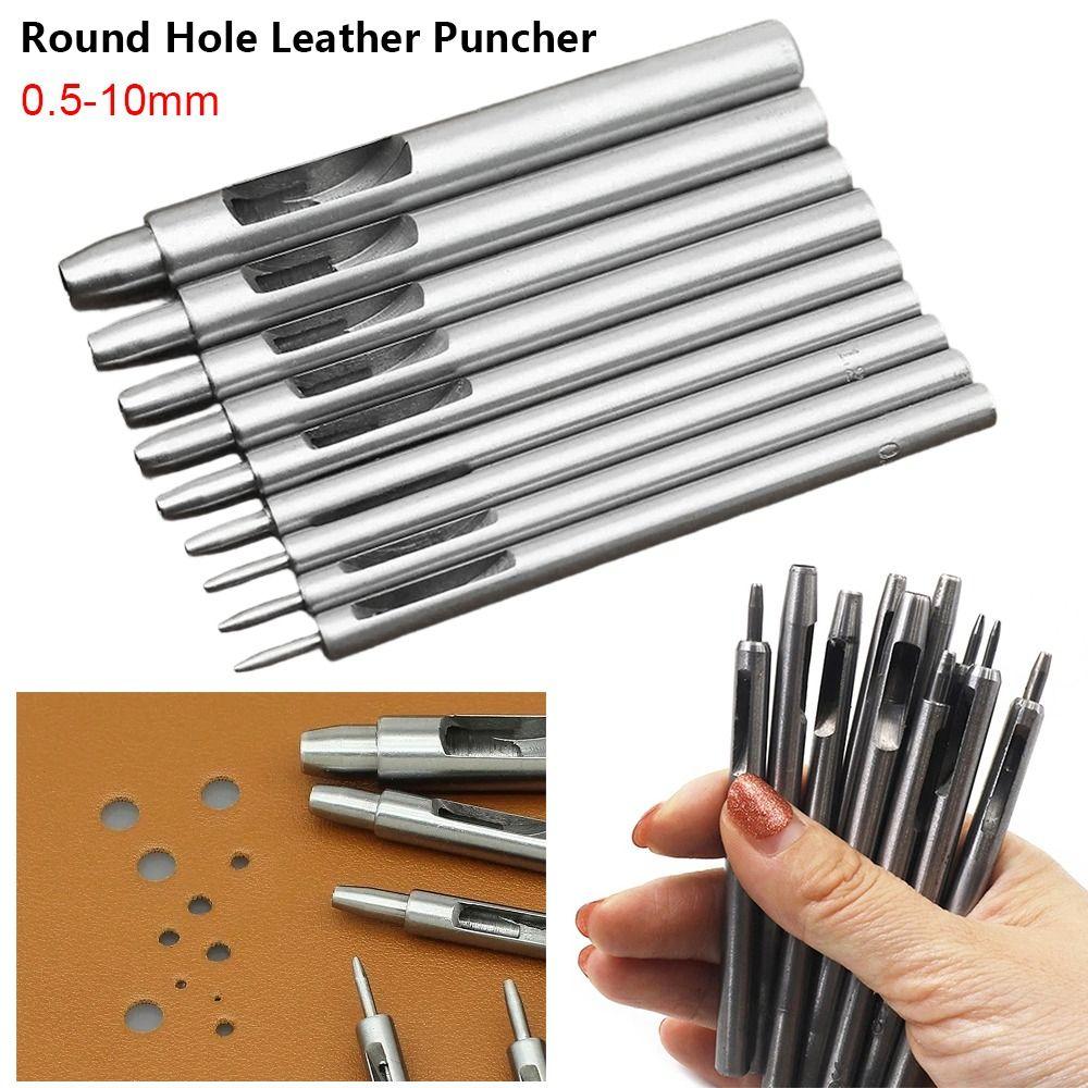 1Pcs Straight Head Leather Craft Tool DIY Leather Punch  Sewing Bag Shoes Belt Watch Band