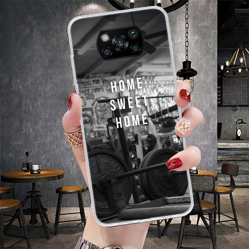 

Bodybuilding Gym Fitness Muscle Soft Phone Case For Xiaomi Redmi 15C 15 13C 13 Poco X5 X6 X7 F7 Ultra M7 12C 12 10 10C 9C 9A 9T Redmi 9A