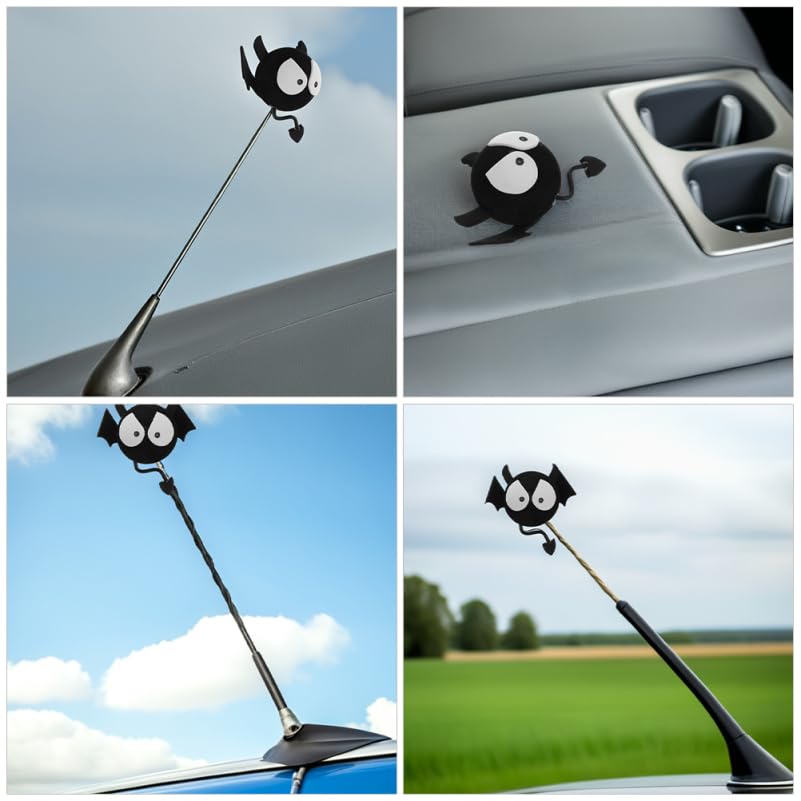 GLEAVI 3pcs Car Antenna Decoration Sunscreen Window Film Insulation Film Window Film Wire Plug