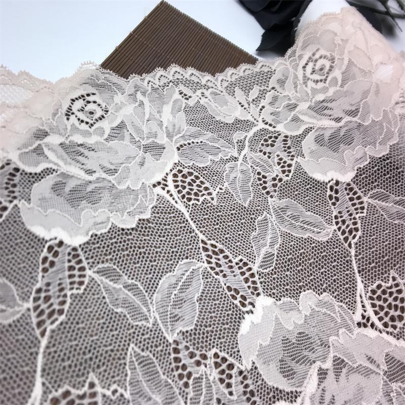 (2 Colors) 23cm wide Stretch Lace, wide Spandex Lace for Lingerie, Bra, Underwear, Sewing & Crafting