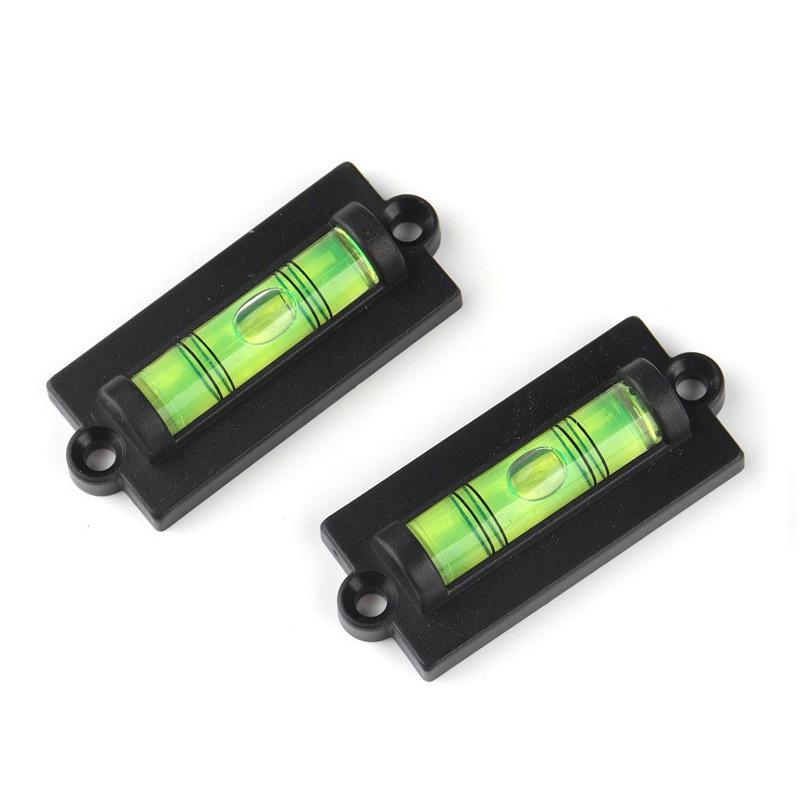 Magnetic Strap Mini Spirit Level with Installation Hole and Rectangular Bubble Level Non-magnetic with Screw Hole