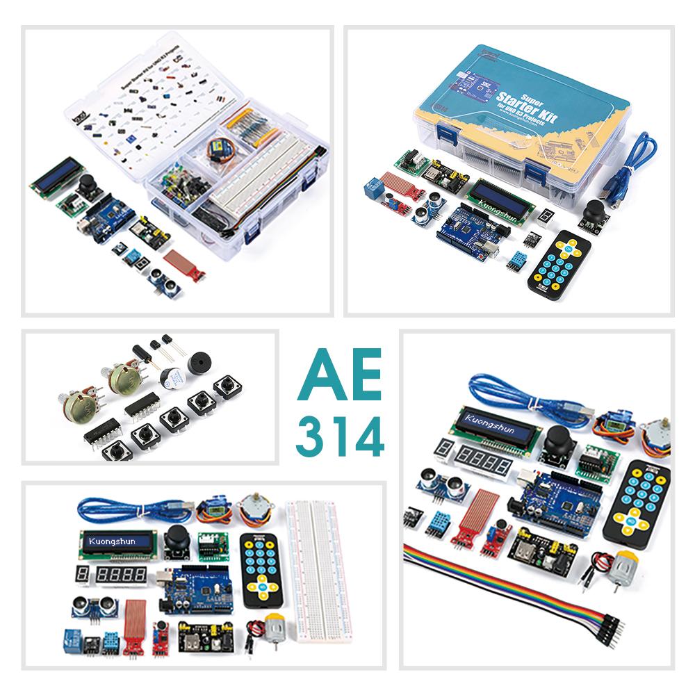 KUONGSHUN Super Starter Kit Including Breadboard 1602 IIC Jumper Wire Set R3 for Arduino UNO with Tutorial