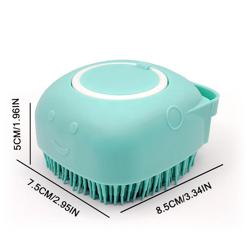 Silicone Dog Bath and Massage Glove Brush, Pet Cat Bathroom Cleaning Tool Comb, Dog Brush, Pour Shampoo, Dog Grooming Supplies