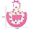 Cupcake Kids Apron, Pink Baking Bib Apron for 2-6 Years Child, Adjustable Kitchen Apron for Little Girls, Cooking, Daughters, Gardening, Toddler Gift