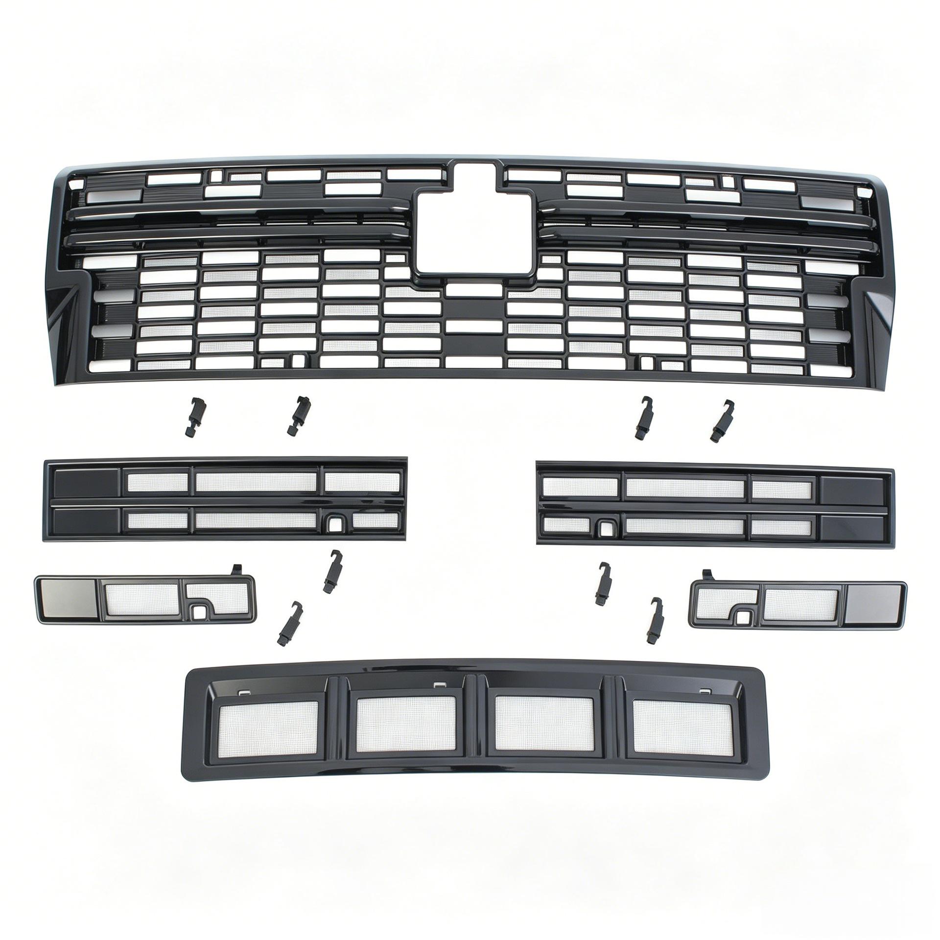 Insect Protection Net for Jetour Zongheng G700 (2025-2026), Front Grille & Radiator Snap-On Cover Matte Black
