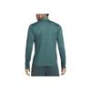 Nike Dri-Fit Element Langermet T-skjorte med Halv Glidelås og Trykk Herre Topper Fade-Gran-Grønn DD4757-309