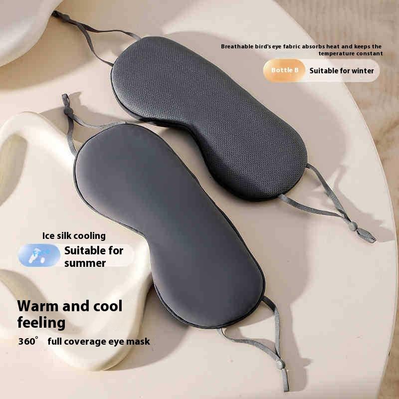 Dual-Side Cooling& Warm Eye Mask- Breathable Summer Sleep Cover- Zero Pressure Design