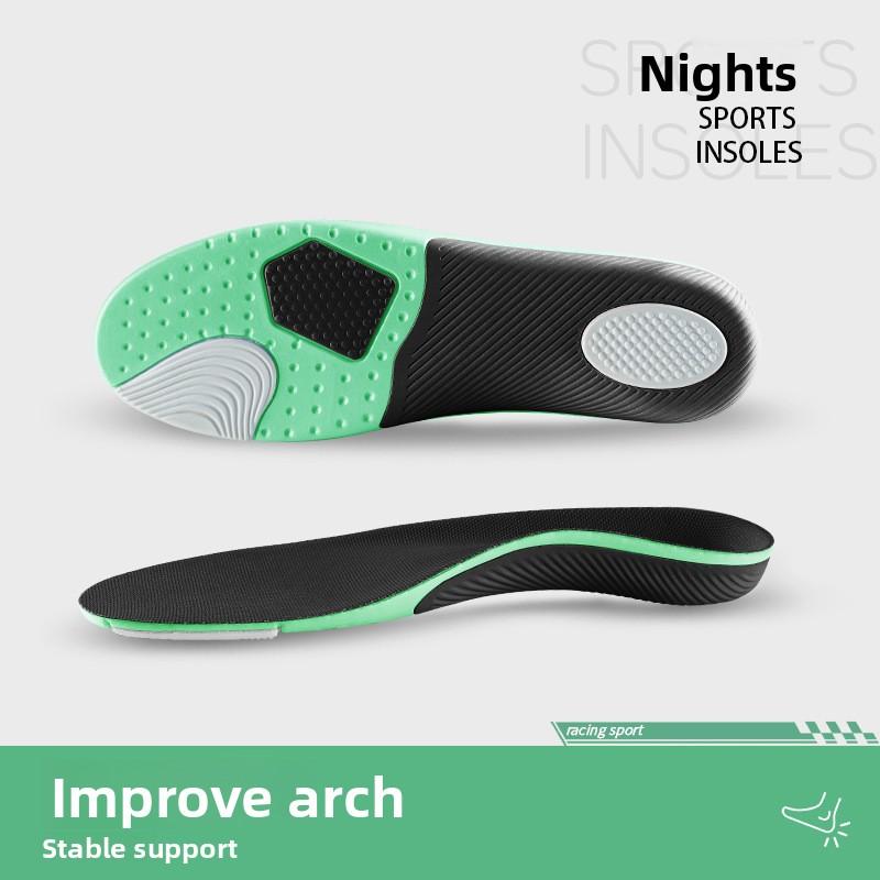 

1 пара женских 4D ультрамягких спортивных стелек - адаптивные, амортизирующие и дышащие для спортивной/повседневной обуви 43-44 чёрный