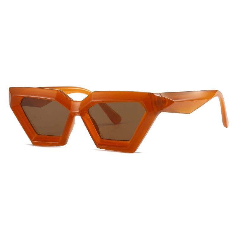 

New Square Women Sunglasses Vintage Designer Fashion Men Cat Eye Sun Glasses Big Shades Luxury Brand Female Uv400 as picture