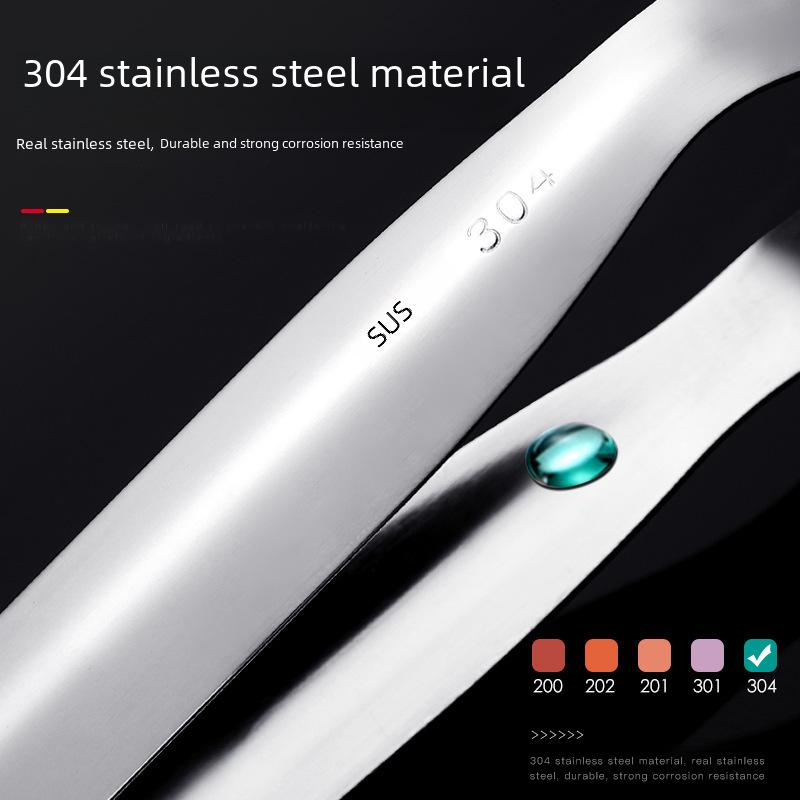 Espátula de cocina multifuncional de acero inoxidable 304 y pinza para alimentos