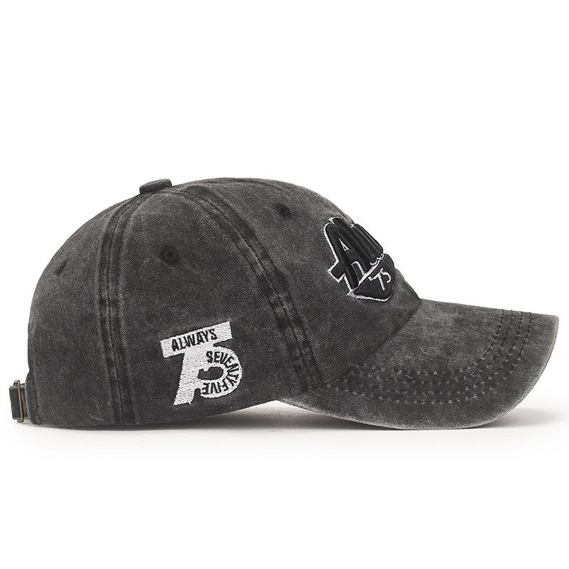 New Washed Retro Adjustable Baseball Cap Men's Casual and Old European and American Style Sun Hat Soft Top Hat Women