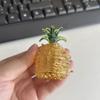 Ananas Comosus Crystal Pineapple Ornaments Glass Miniatures Pineapple Model  Fengshui Paperweight