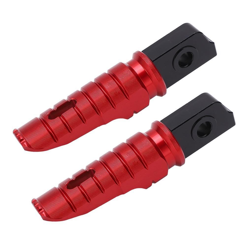 2pcs Motorcycle Front Footpeg Footrest T6063 Aluminum Alloy Anti Slip Rustproof Replacement for GPR125 APR150