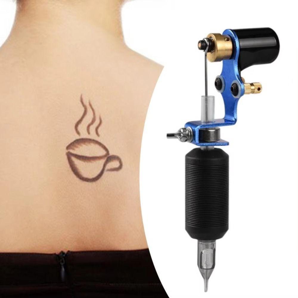 Silent Motorized Tattoo Machine Set Rotary Handle Tattoo Kit for Beginner