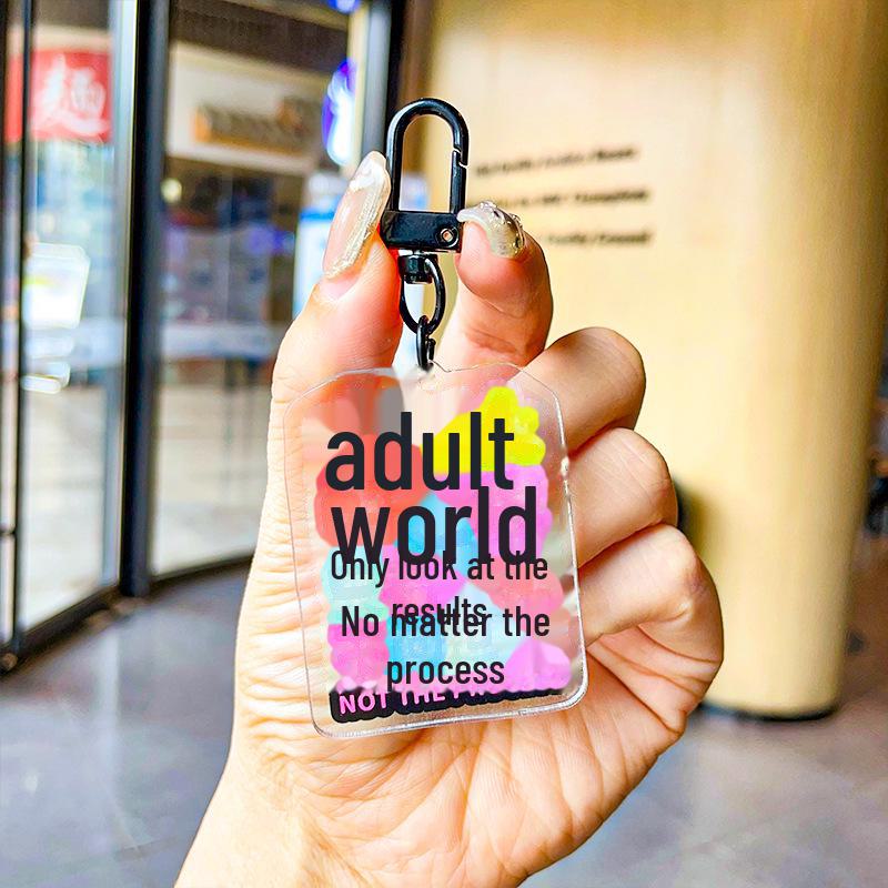 Bad Mood Relief Acrylic Keychain Ornaments: Personalized Gifts for Working People