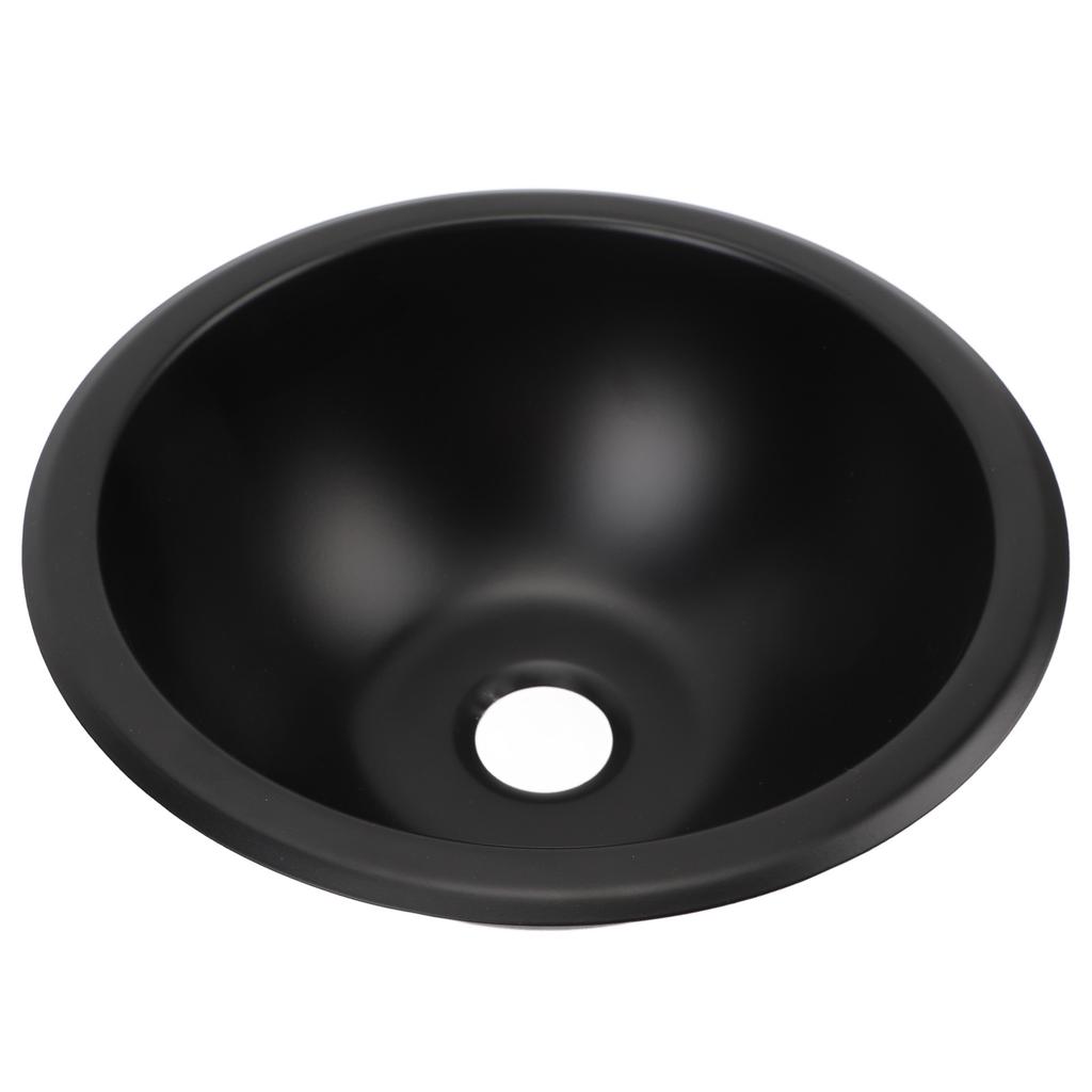 9 X 4in 304 Stainless Steel Sink Round Easy To Clean 40mm Drain Port Hand Wash Basin for RV Camper Boat Caravan