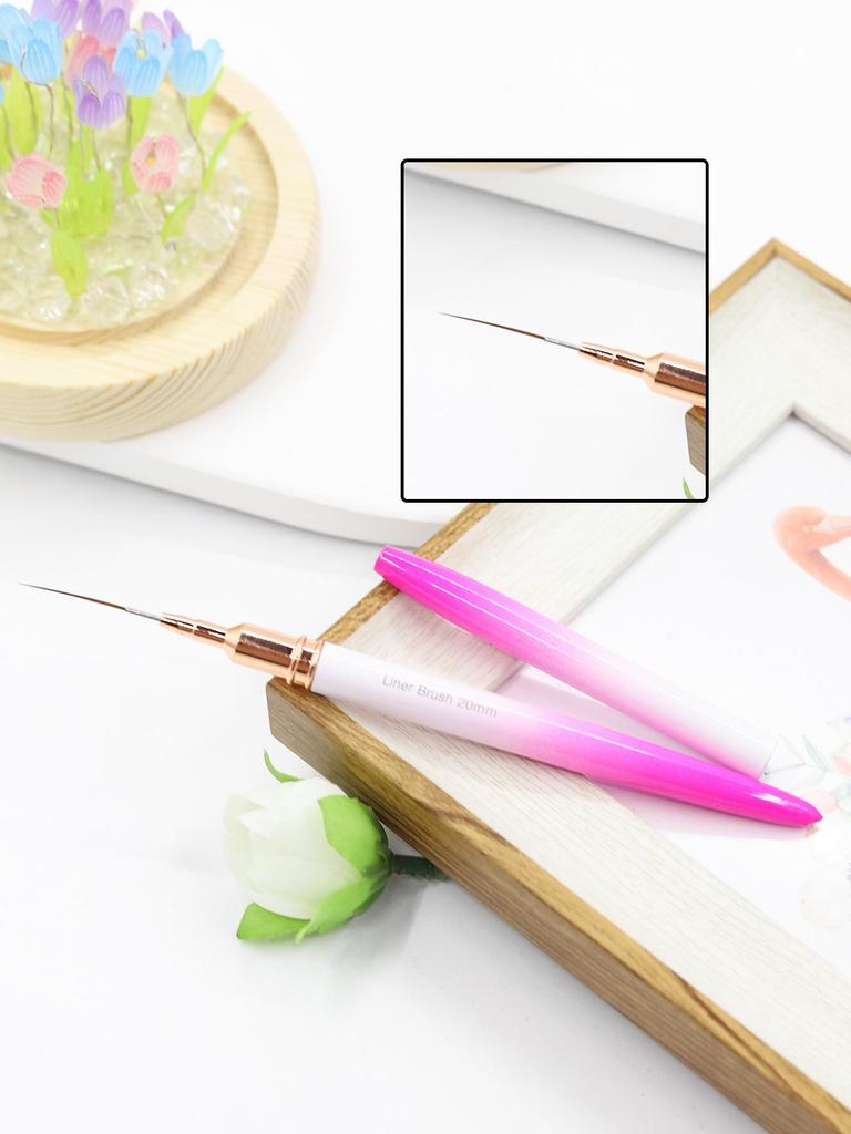 Japanese Pink Gradient Nail Art Striping Brush for Drawing & Flower Painting