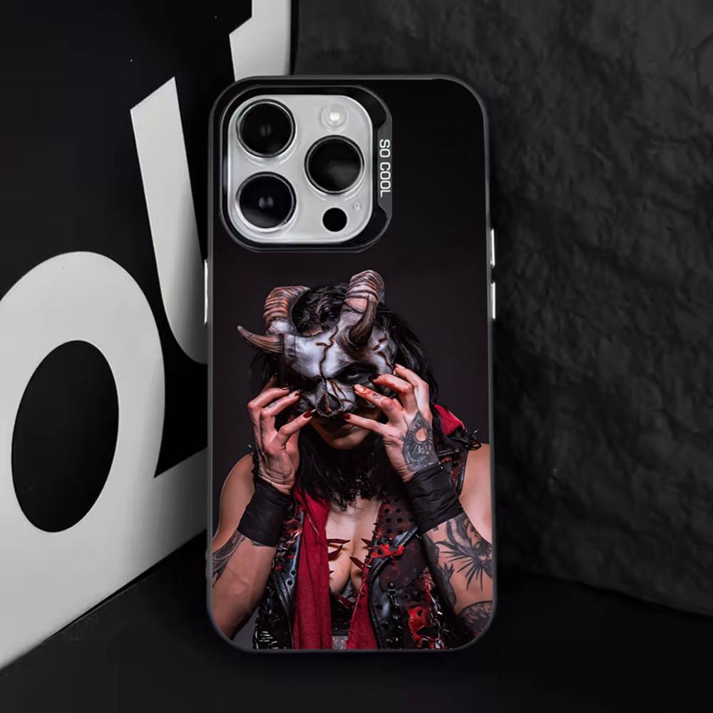 Coole R-Rhea Ripley Wrestlerin Für iPhone 11,12,13,14,15,16,17,Pro,Max,Plus,E,Air,Mini Handyhülle IMD Matt Schwarz