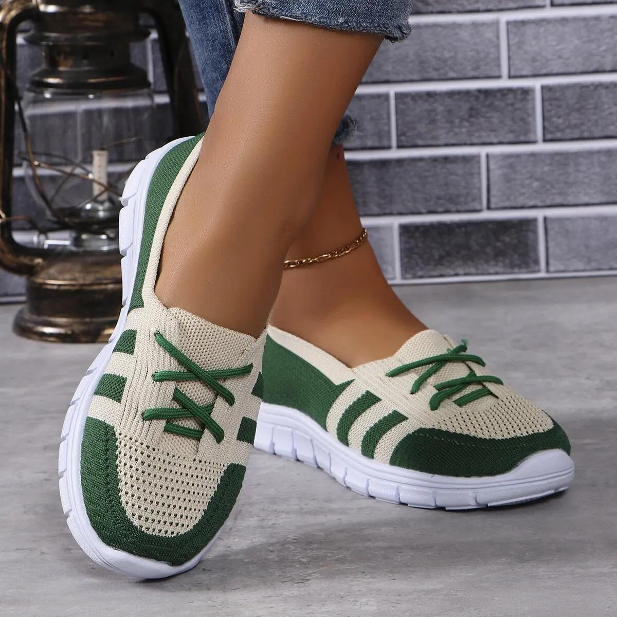 

Women s Large Size Single Shoes Light Breathable Soft Sole Casual Lazy Slip-on Comfortable Mother Shoes Zapatillas De Mujer 37