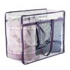 Large Capacity Clear Under Bed Storage Bag Container for Clothes Sheets Quilts Waterproof Lining Smooth Zipper Reinforced Handle