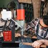 Magnetic Drill, 1200W 1.57" Boring Diameter, 2922lbf/13000N Portable Electric Mag Drill Press with Variable Speed, 580 RPM Drilling Machine for Any