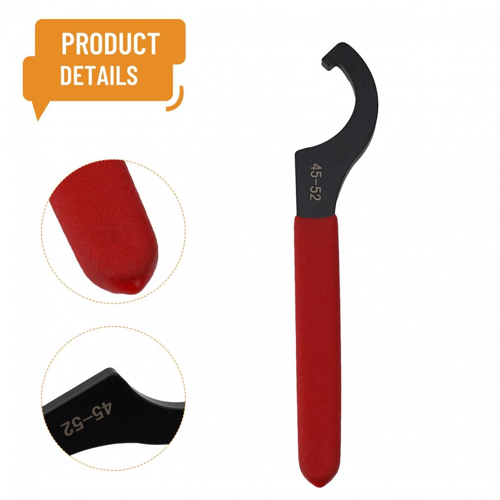 Hook Wrench Spanner Black Oxidized Drop Forged Carbon Steel Comfort Grip