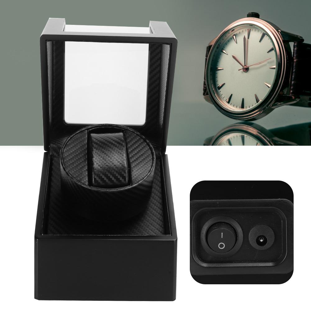 1+0 Automatischer Uhrenbeweger Box für Armbanduhr Mechanische Uhr  (Schwarz)