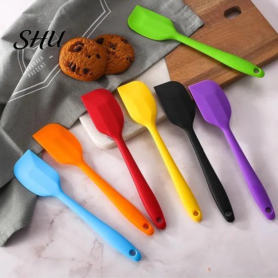 Colorful Silicone Spatulas Scraper for Baking Cooking Scraping Mixing Heat Resistant Kitchen Spatula Non Stick BPA-Free Tools Home Restaurant Utensil