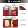 Humerpaul 100% Genuine Leather Men Wallet Coin Purse Small Card Holder PORTFOLIO Portomonee Male Walet Pocket Coffee Money