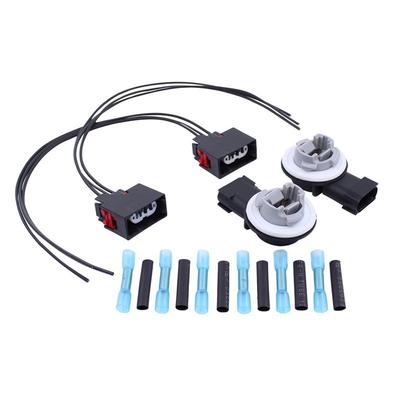 Front Turn Signal Light Lamp Wiring Harness Kit Connector Socket For Jeep Wrangler JK 2007-2017 68030098AA 68065016AB