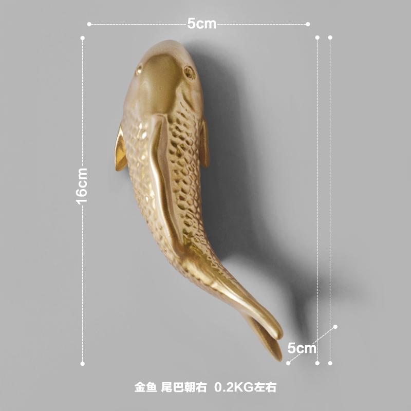 Creative Flower Style Wall Resin Retro Living Room Goldfish Pendant Porch Wall Decoration Wall Decoration Home Decoration