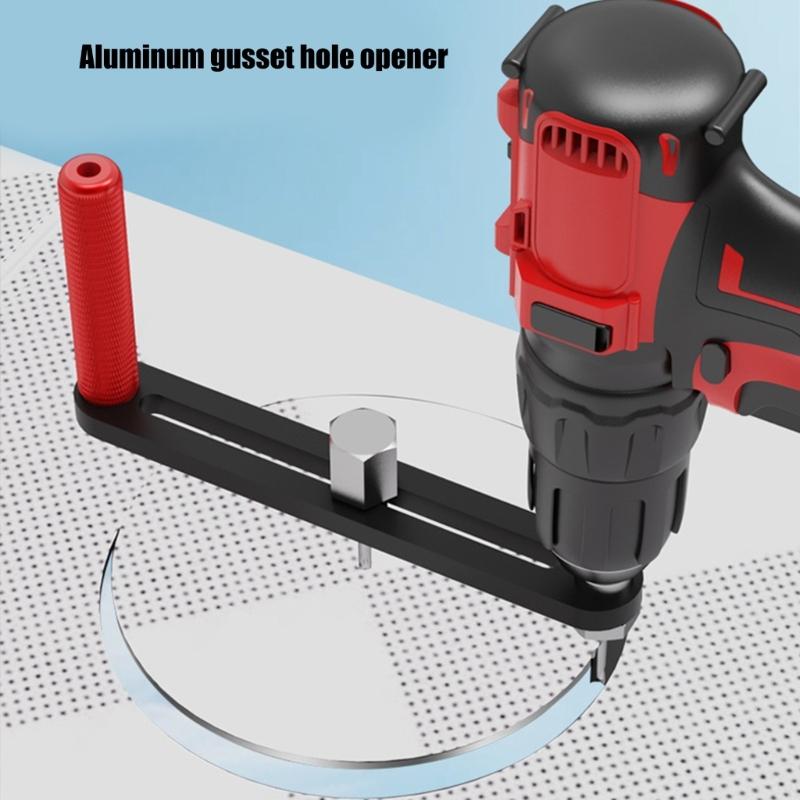 Extendable Thin Guide Compass Circle Cutter with Metricss and Imperials Scales for Accurate Woodworking Standard Cutter