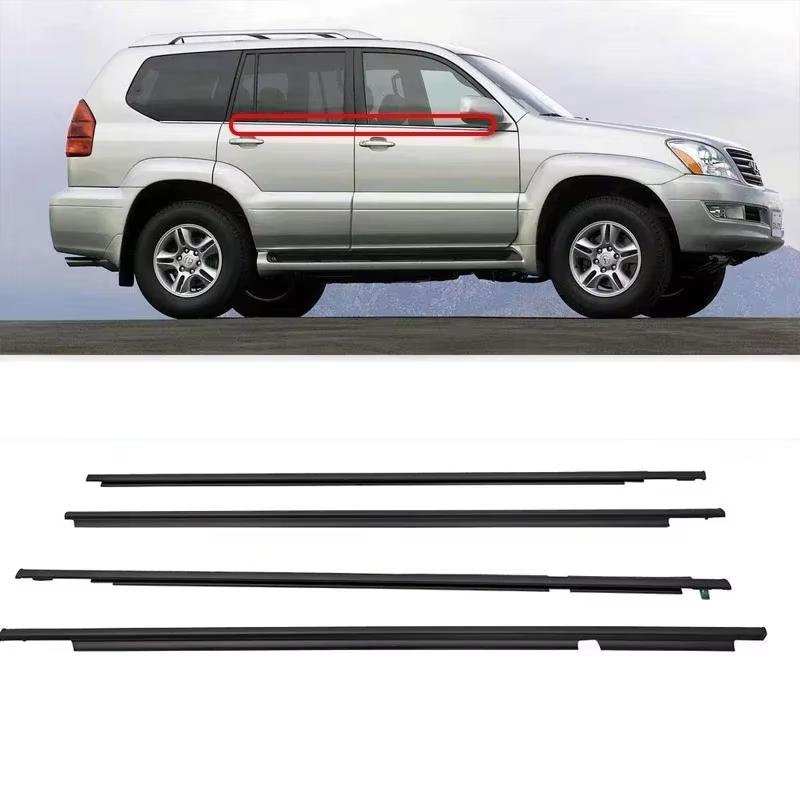 Window Weatherstrips Side Window Moulding Rubber Trim Seal For Toyota Land Cruiser Prado 120 Series for Lexus GX470 2003-2009
