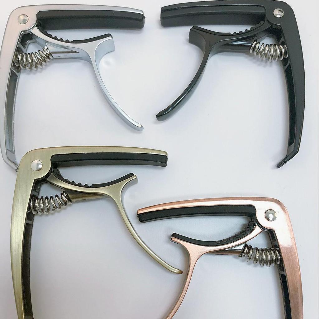 Zinc Alloy Guitar Capo for Folk & Electric Guitars - Dual-Use Accessory Blister Pack