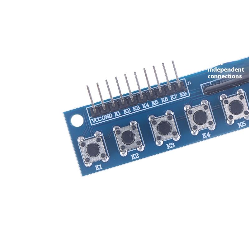 8 Nezávislých Tlačidlový Dotykový Modul s LED Indikátorom Klávesnicový Modul Klávesnicový Modul Pre Arduino Arm